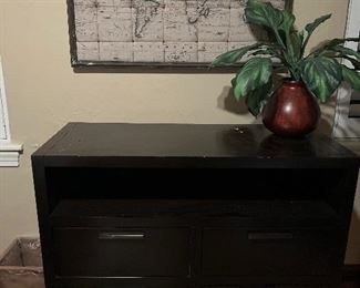 TV Stand Dresser, Plant and Map Note Holder