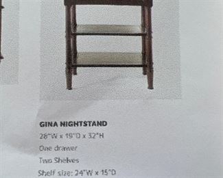 Walter E Smithe Drexel Heritage Gina Nightstand