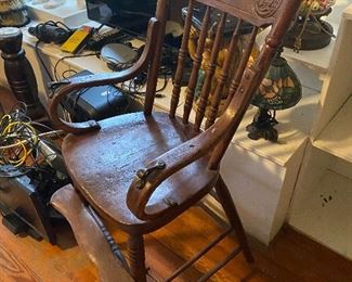 Antique child’s high chair
