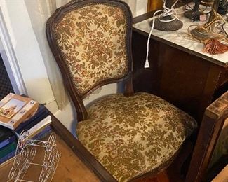 Several upholstered chairs