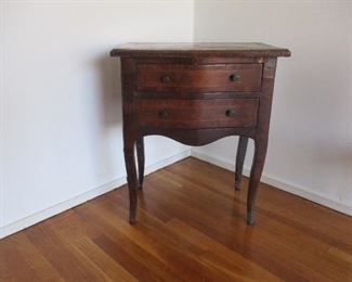 Early 2 drawer mahogany
