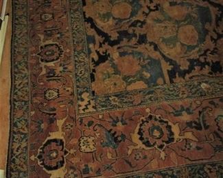 Bessarbia Carpet (12X14.6) several worn areas and some sun damage