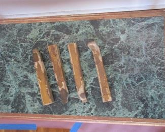 Photos featured as coffee table.  Found out it was cut down but legs are available.