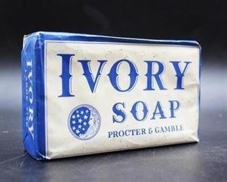 Antique Procter and Gamble Unopened Large Ivory Soap Bar