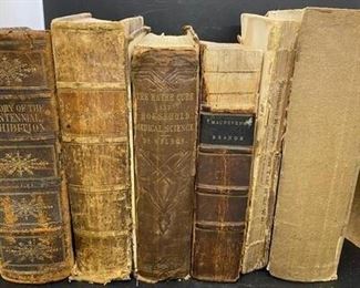 Lot of 7 Antique Books 1800s History Medical Slavery