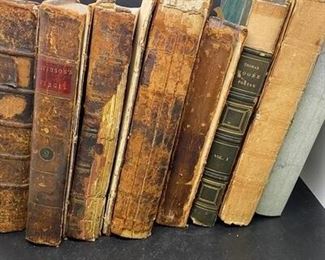 Lot of 8 Antique Hard Cover Books 1800s Poetry Literature Medical Essays