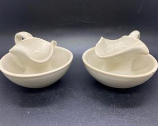 Vintage Ceramic Pottery Candlestick Holders