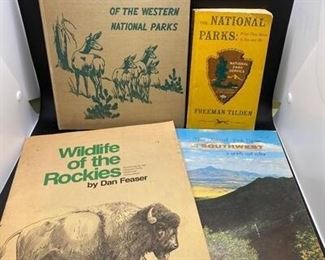 Vintage National Parks Books Guides Wildlife Art