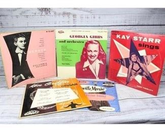 Vintage Retro Music Record Lot Including Liberace, Kay Starr, Georgia Gibbs More