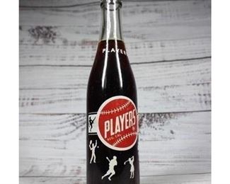 Vintage Unopened Red Rock Players Root Beer Glass Bottle Soda Pop