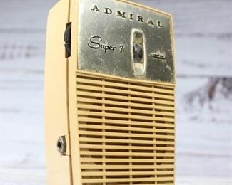 Vintage Working Admiral Super 7 Portable Pocket Transistor Radio