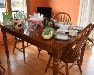 9 Wood Kitchen Table with 4 chairs
