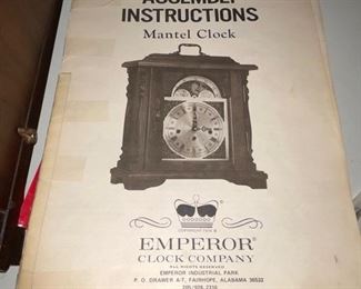 34 Emporer Clock Co. Mantle Clock