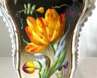 Hand Painted Porcelain Brass Lamp
