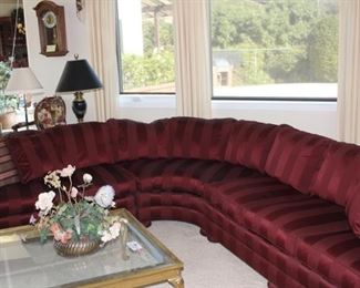 BEAUTIFUL SECTIONAL COUCH WITH DOWN FEATHERS..EXPENSIVE NEW BUT INEXPENSIVE WITH SELLING YOUR ESTATE