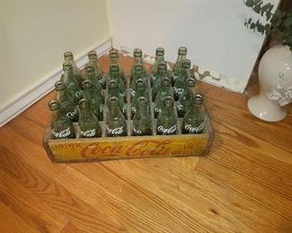 antique coke bottles