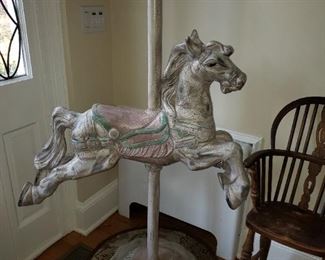 metal carousel horse