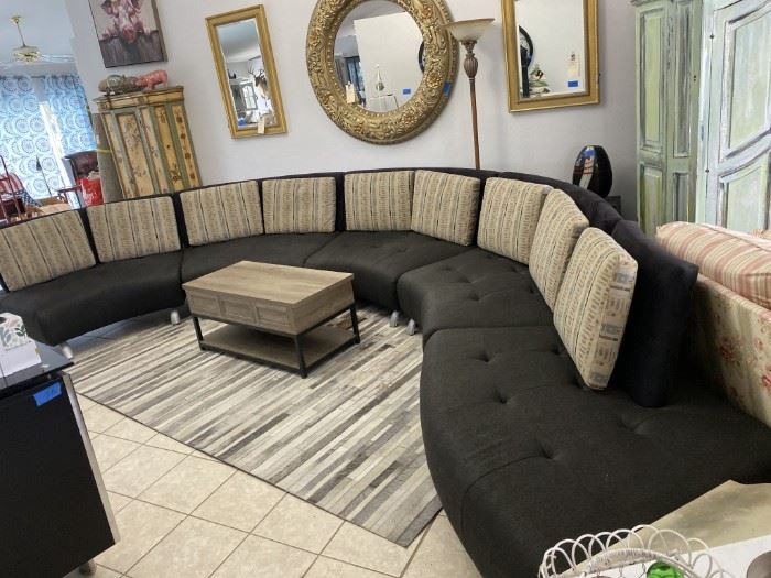 High end Modern, designer Sectional Sofa.  Extremely comfortable.  Comes apart in 5 sections.  Retails new for $11,000.00   Crazy huh!!