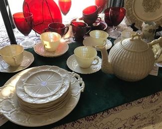 Belleek pieces
