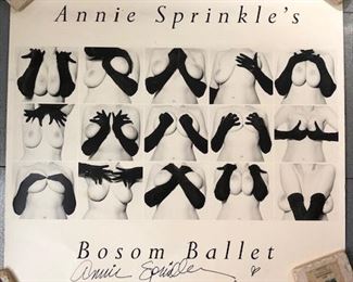 signed by my pal Annie Sprinkle in person with flyer