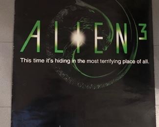 autographed 20.00 Alien 3 poster