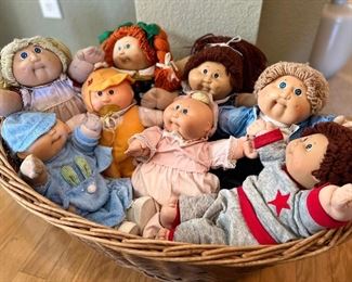 Basket of Cabbage Patch Dolls!