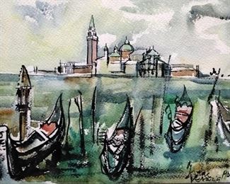 2 Pcs S.Snyder Majolica Painted Ceramic Bowl/Plate