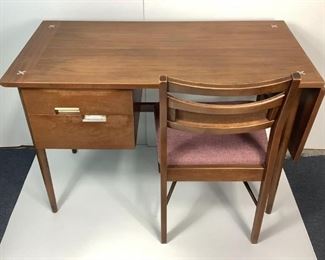 American of Martinsville Mid C Wood Desk & Chair
