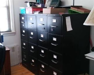 4 file cabinets - bring your own dolly for moving these.   