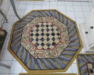 Mackenzie Childs octogon rug