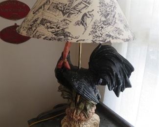 Large Rooster lamp