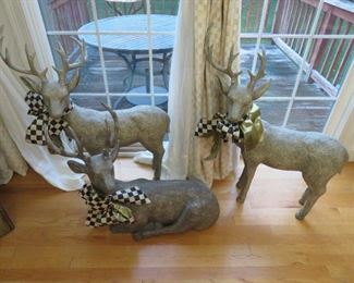 Ballard Design deer statues