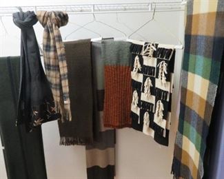 Assorted cashmere & wool designer scarves