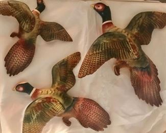 Chalkware pheasants 