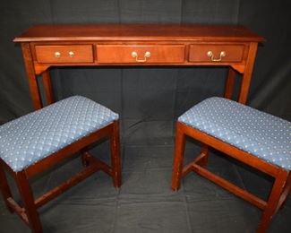 Bombay Bench with Stools
