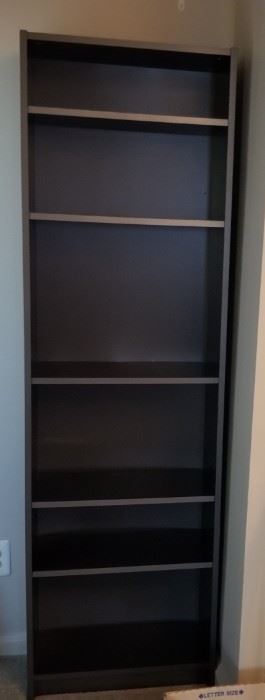 Dark Grey bookcase 24x80x11. $75 obo