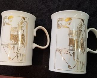 English bone china mugs "Freud Museum" asking $25 obo for the pair