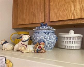 porcelain and ceramics - (Blue jar - sold)