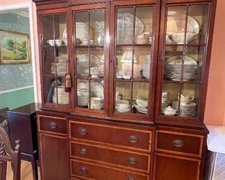 Johnson Furniture Breakfront China Cabinet