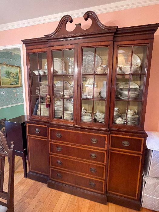 Johnson Furniture Breakfront China Cabinet