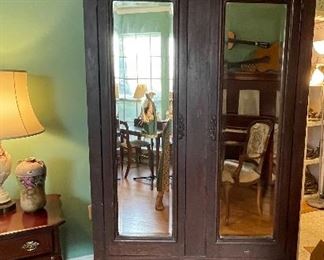 Mirrored Antique Armoire
