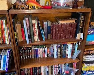 Variety of Books and Book Shelves