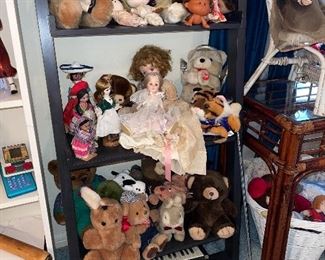 More dolls and Stuffed animals