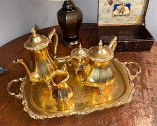 International Silver Company 23kt Tea Coffee Serving Set