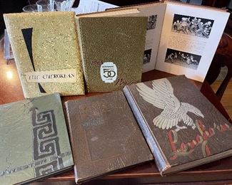 Lots od 1930’s to 1960’s Year books