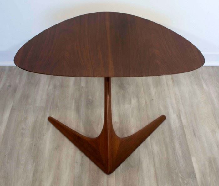 Vladimir Kagan Cantilever Unicorn End Table 1960s
