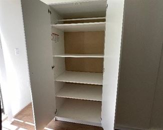 Customized ikea cabinet with extra shelves 100.00