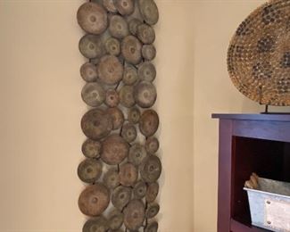 Unique Wall Décor made of Wood Slices