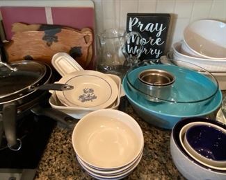 Miscellaneous Kitchen Dishes, Bowls and Cookware