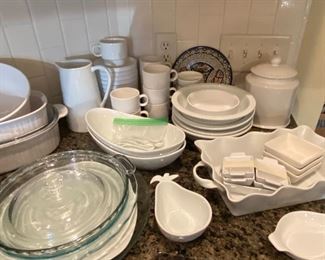 White Stoneware, Baking Dishes